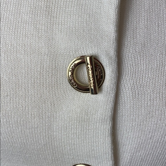 Calvin Klein Three Quarter Sleeve Button Shrug - Picture 8 of 15